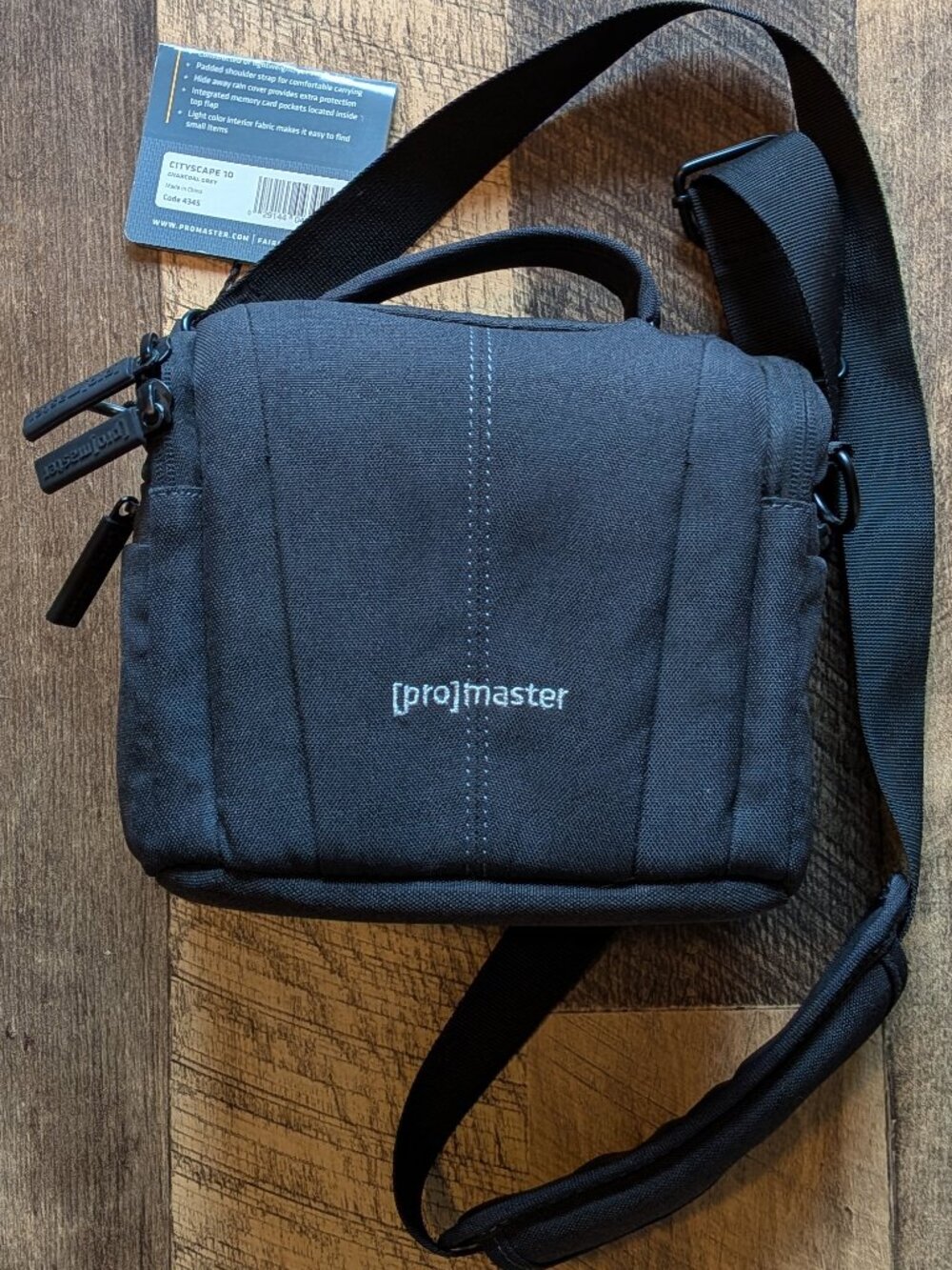 ProMaster Cityscape 10 Camera Bag Charcoal Gray Crossbody